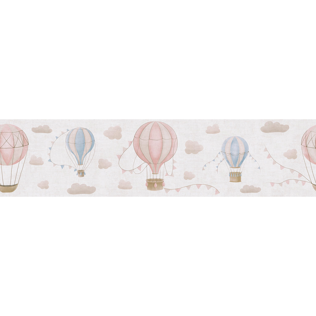 Hochwertige Bordure Creme Wolken