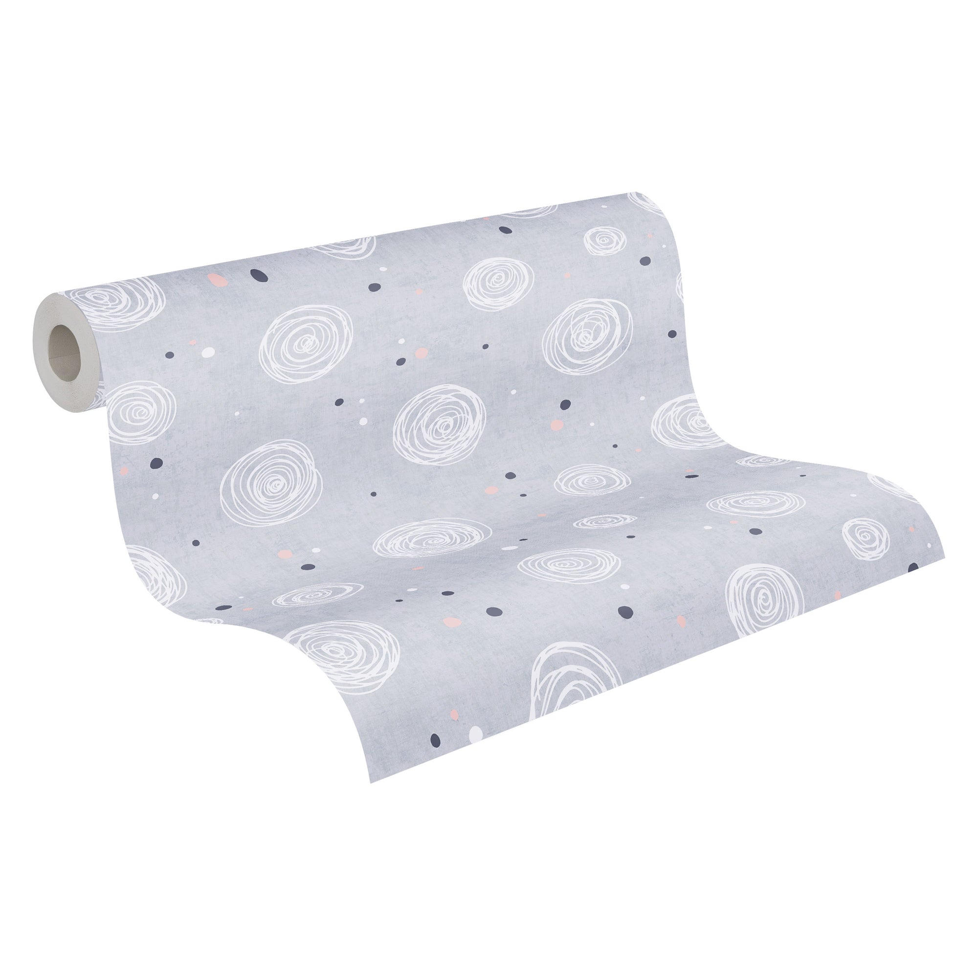 Hochwertige Tapete aus der Kollektion Lilly & Luis   in Grau