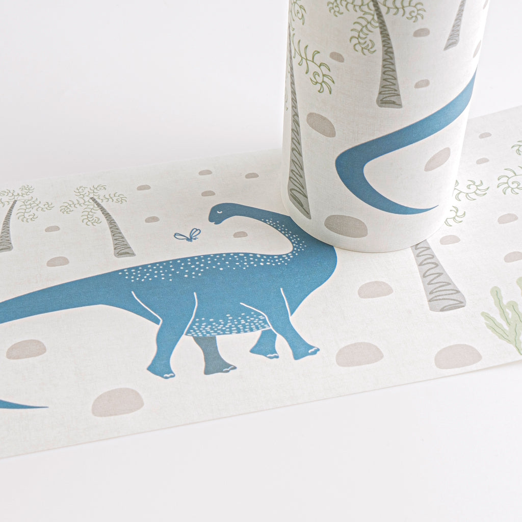 High-quality Border Blue Dinosaurs