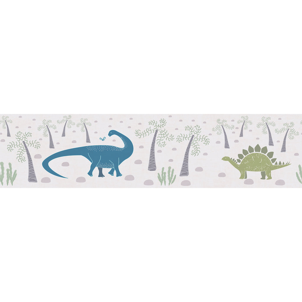 High-quality Border Blue Dinosaurs