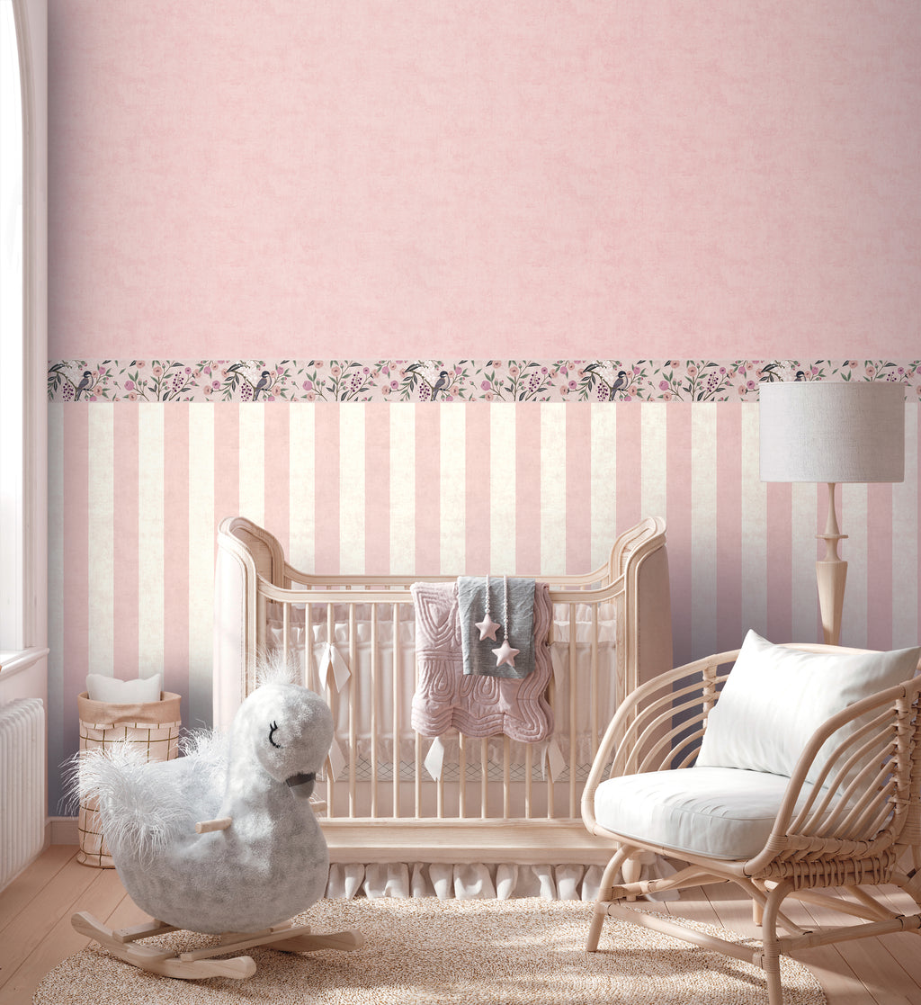 High-quality wallpaper from the Lilly & Luis collection in pink 