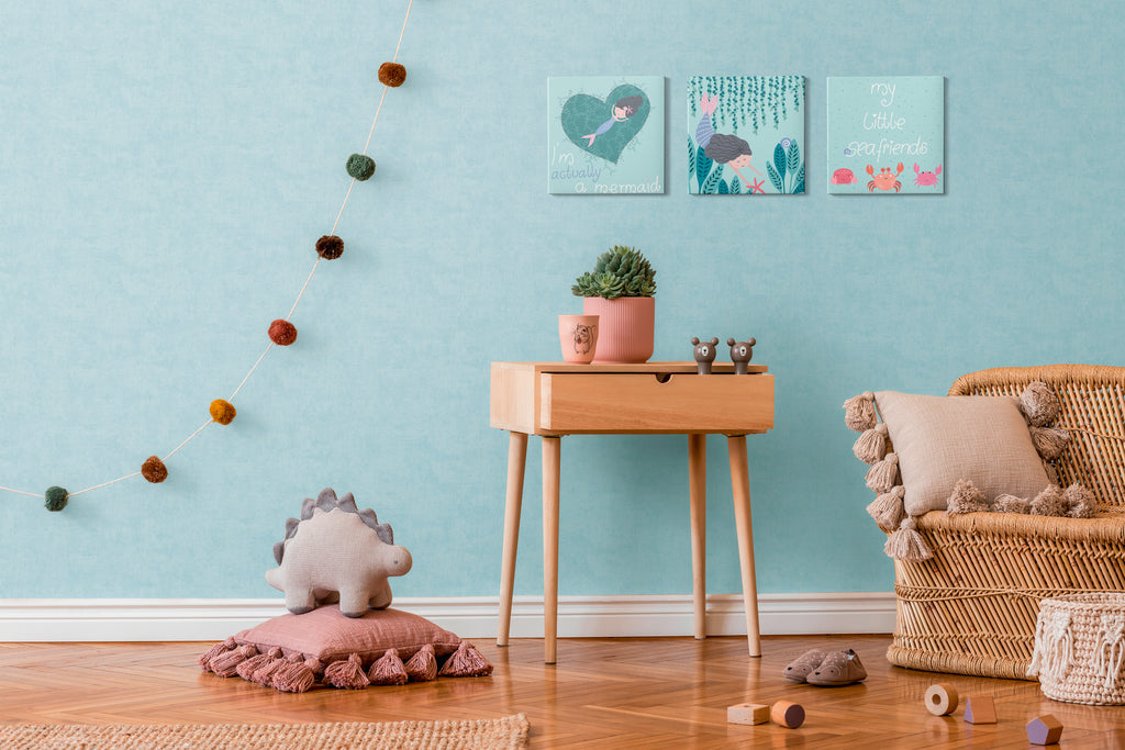 Hochwertige Tapete aus der Kollektion Lilly & Luis   in Blau