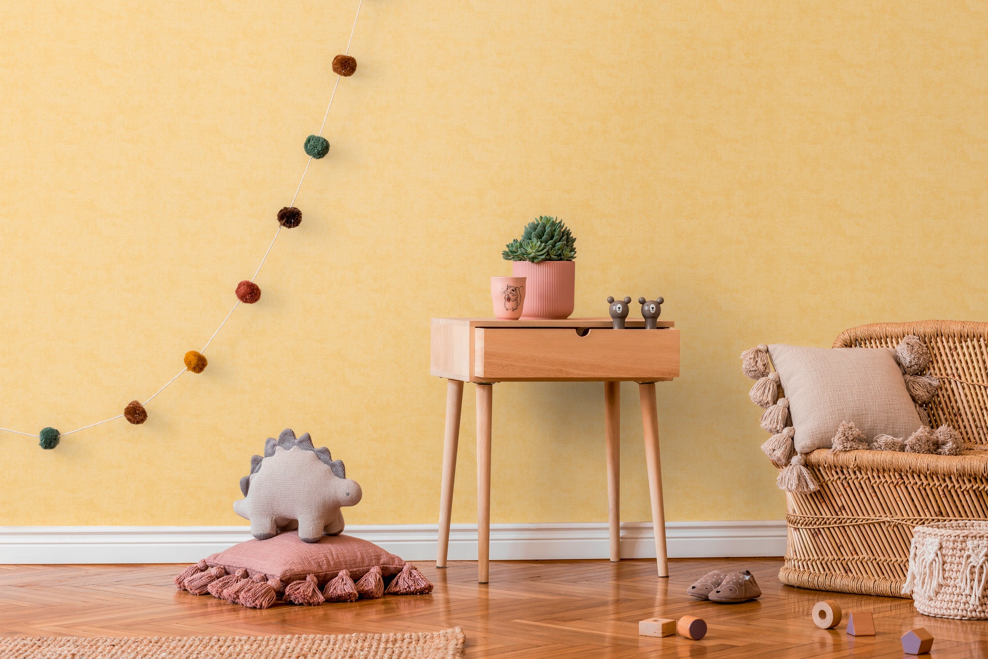 Hochwertige Tapete aus der Kollektion Lilly & Luis   in Orange