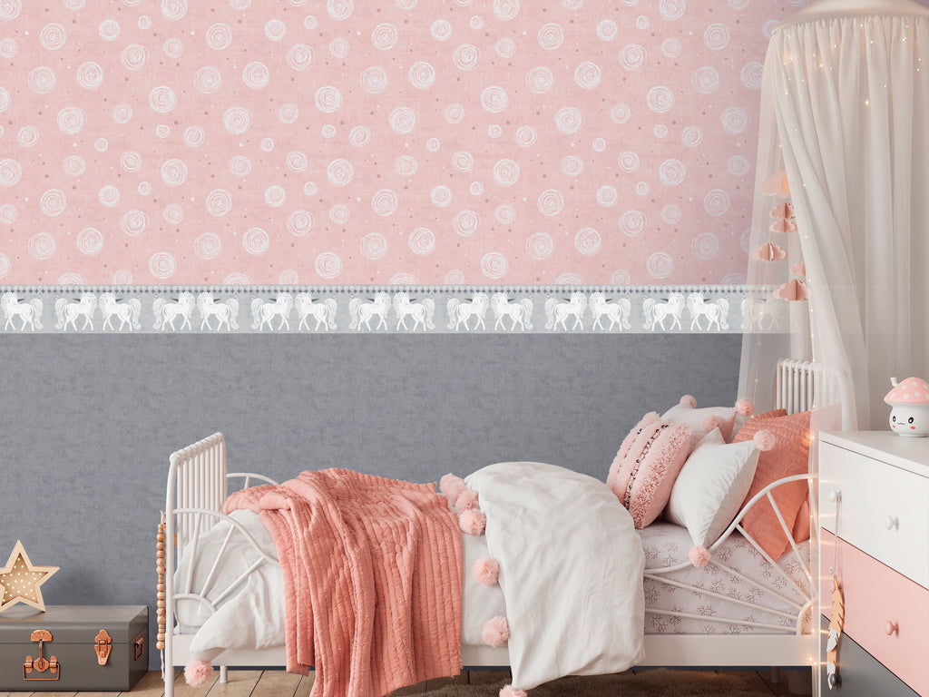 Hochwertige Tapete aus der Kollektion Lilly & Luis   in Grau