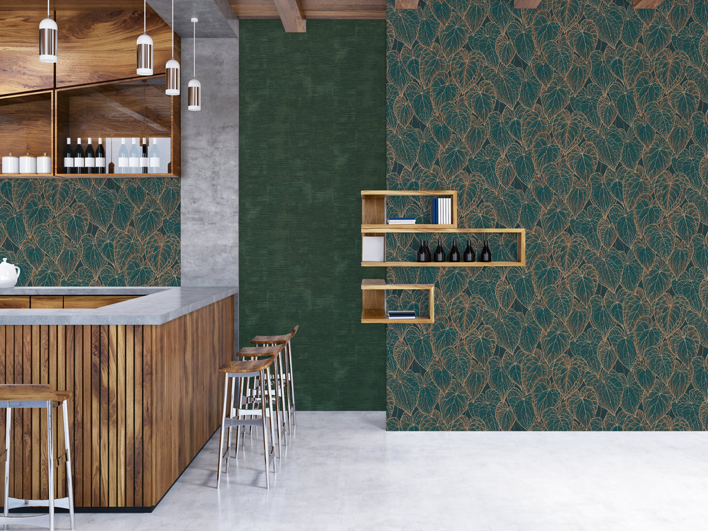 Hochwertige Tapete aus der Kollektion Daniel Hechter 7 in Braun Floral Blätter