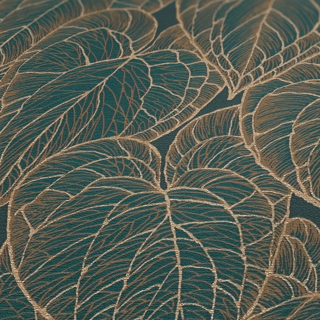 Hochwertige Tapete aus der Kollektion Daniel Hechter 7 in Braun Floral Blätter