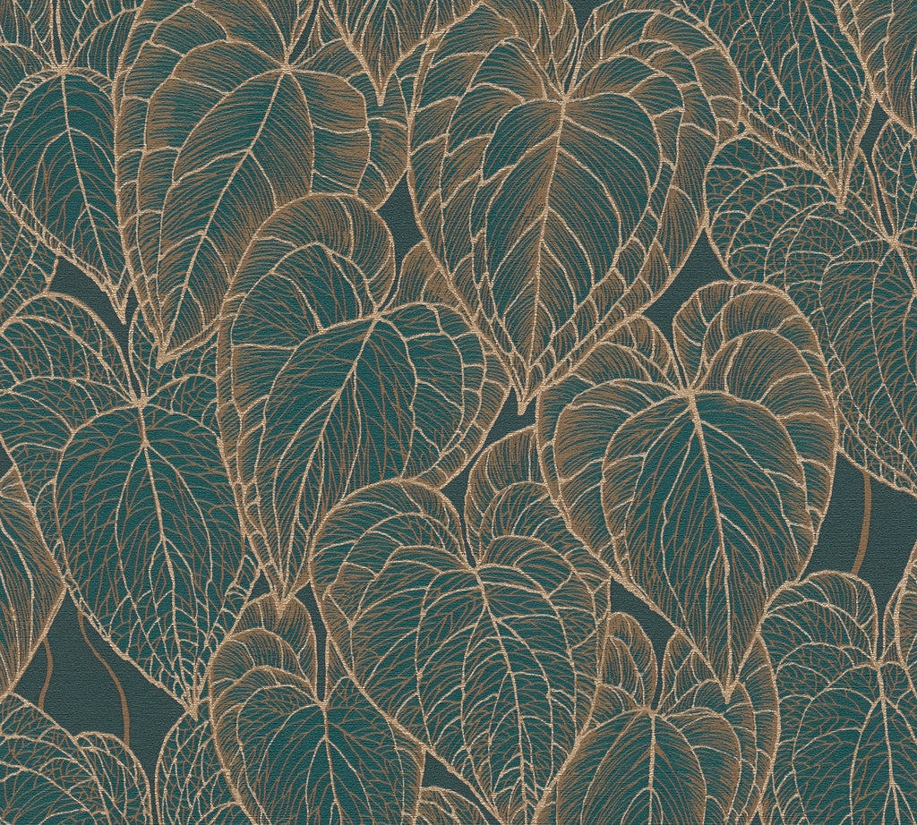 Hochwertige Tapete aus der Kollektion Daniel Hechter 7 in Braun Floral Blätter