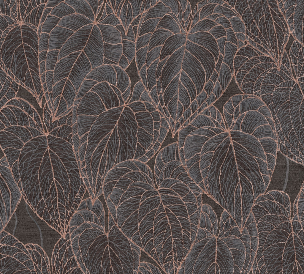 Hochwertige Tapete aus der Kollektion Daniel Hechter 7 in Braun Floral Blätter