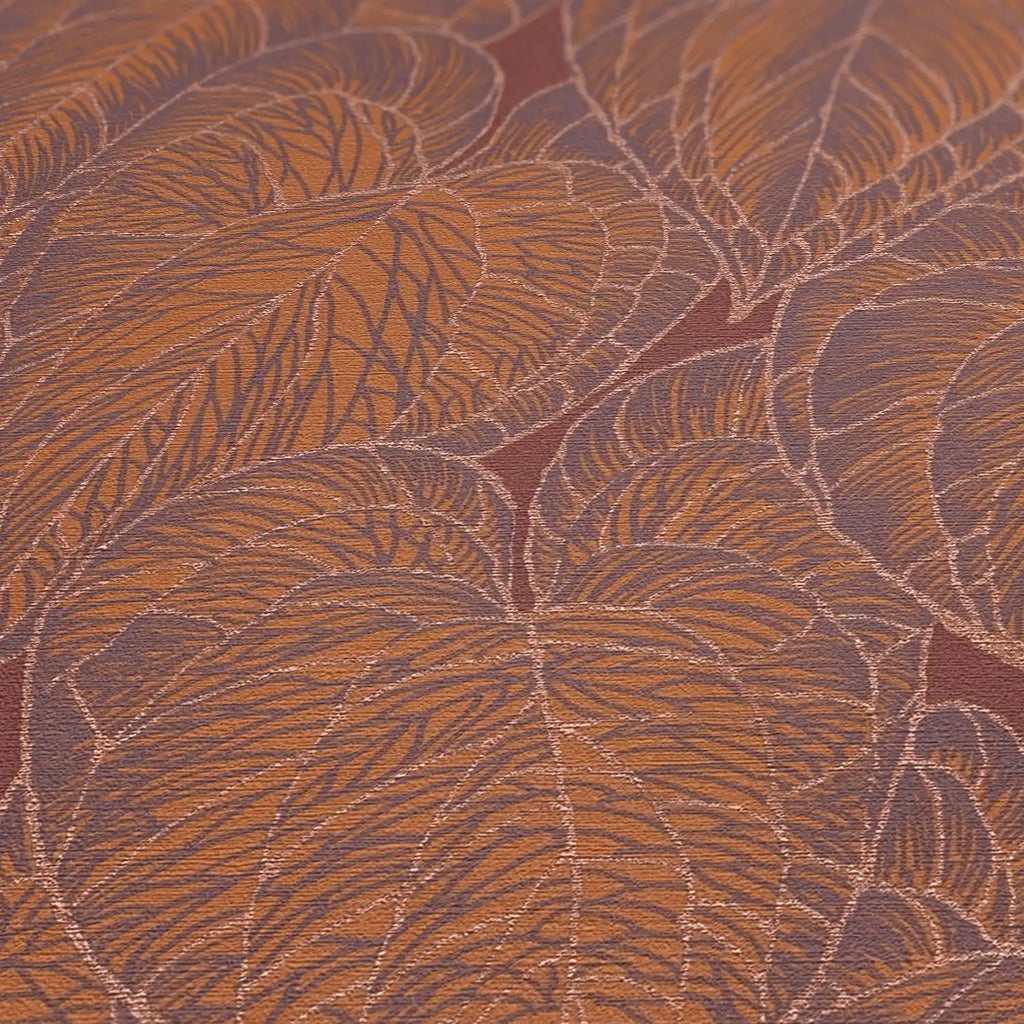 Hochwertige Tapete aus der Kollektion Daniel Hechter 7 in Rot Floral Blätter