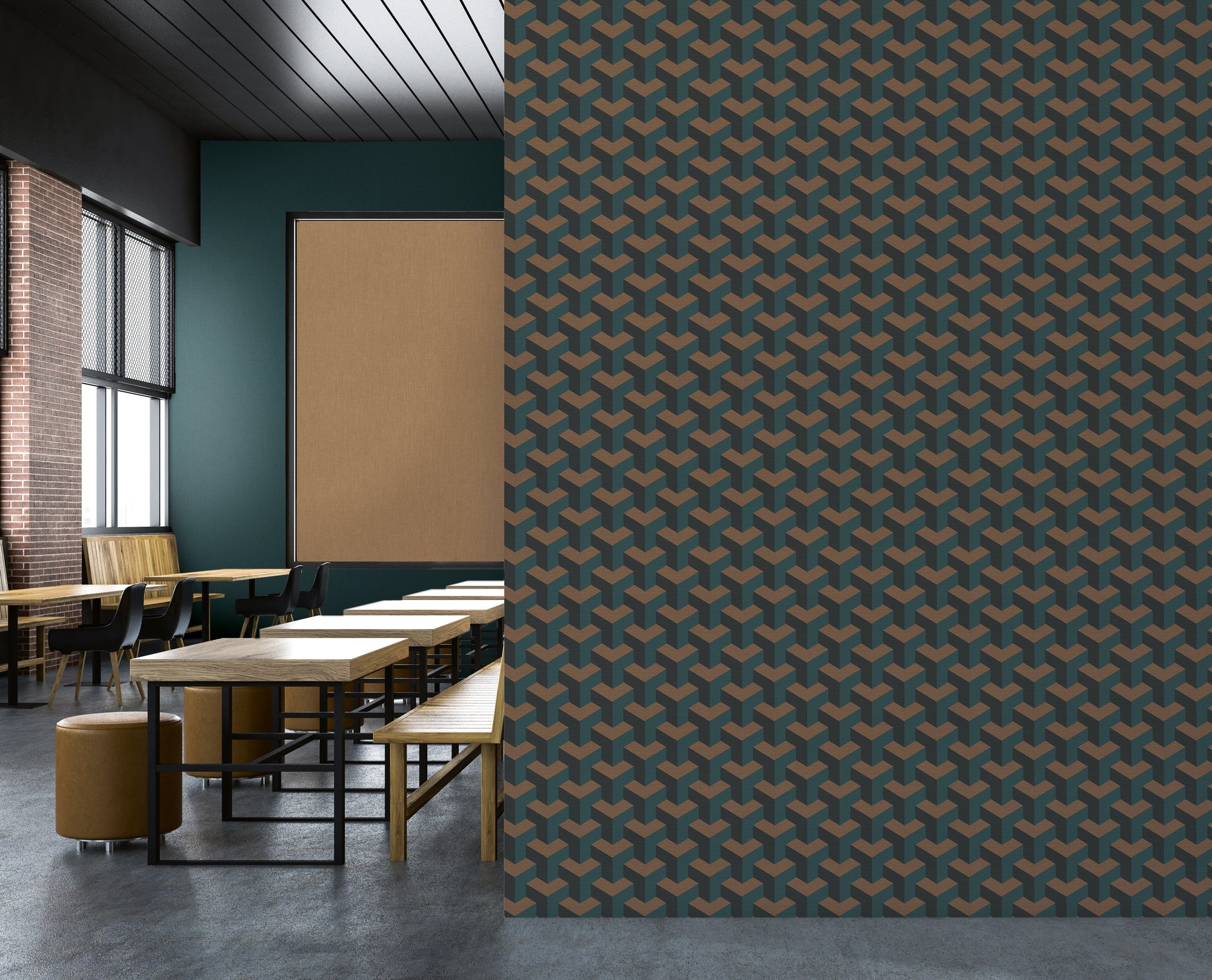 High-quality wallpaper from the Daniel Hechter 7 collection in blue. 
