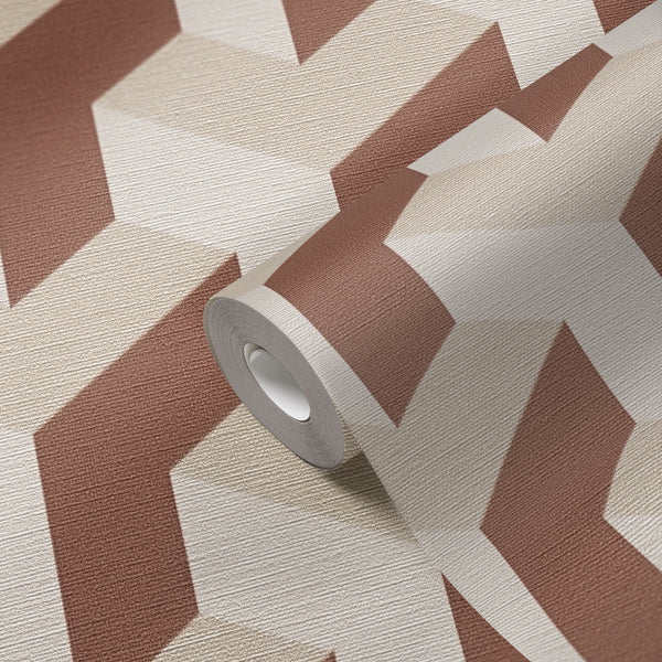 High-Quality Non-Woven Wallpaper Cream Graphic