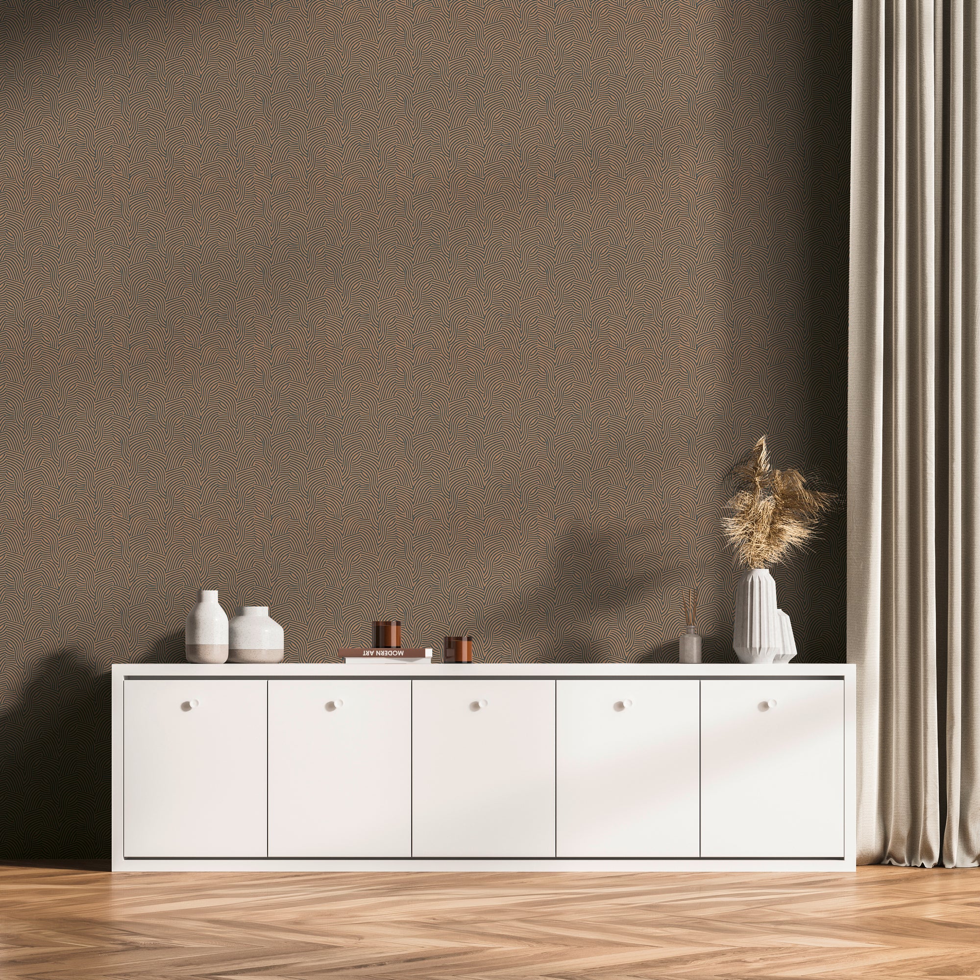 High-quality wallpaper from the Daniel Hechter 7 collection in black 