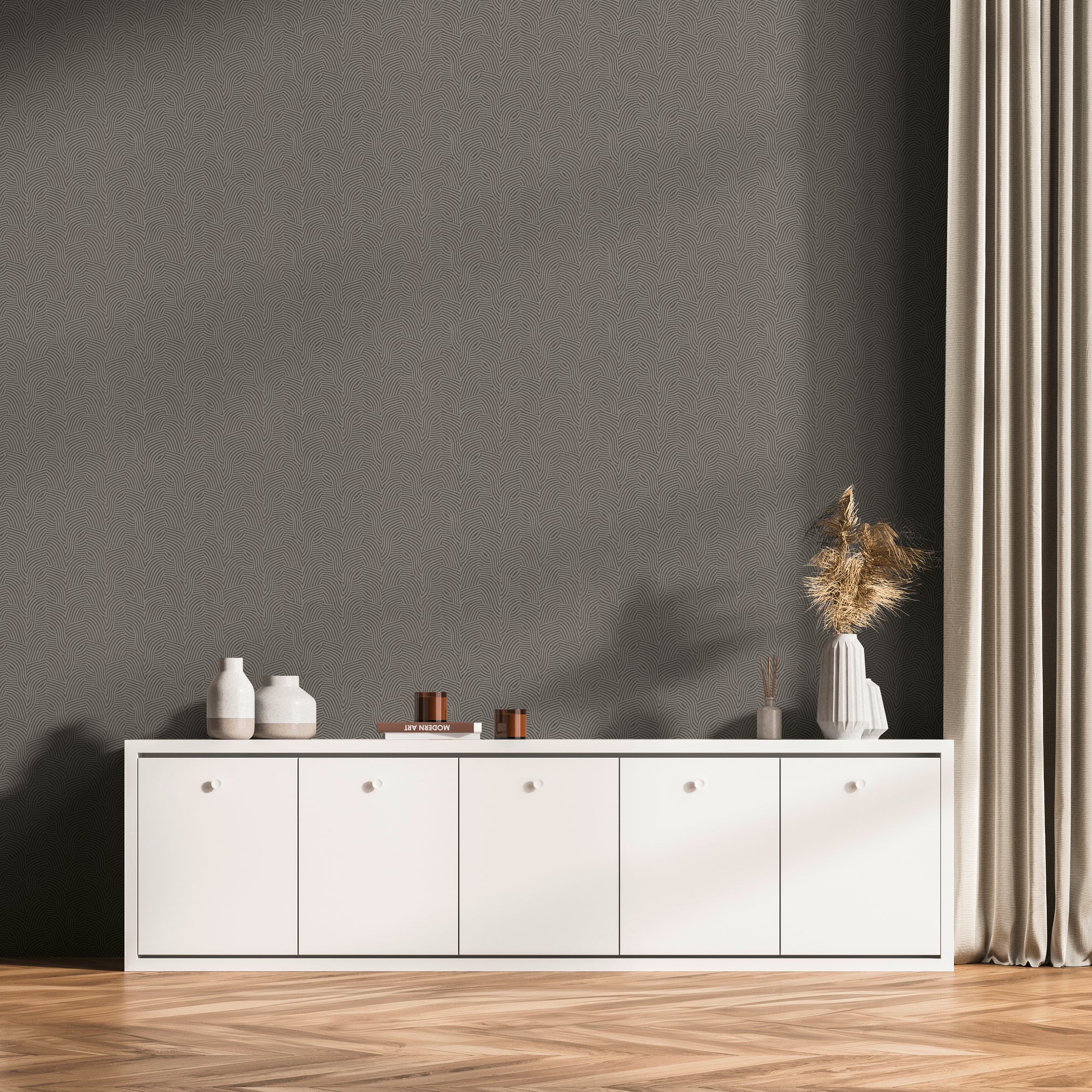 High-quality wallpaper from the Daniel Hechter 7 collection in grey. 