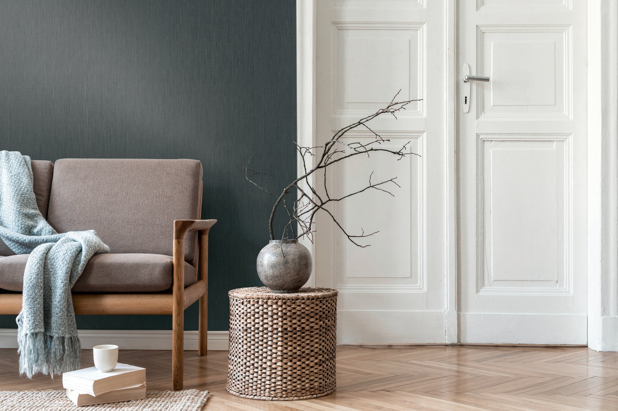 High-quality wallpaper from the Daniel Hechter 7 collection in green 