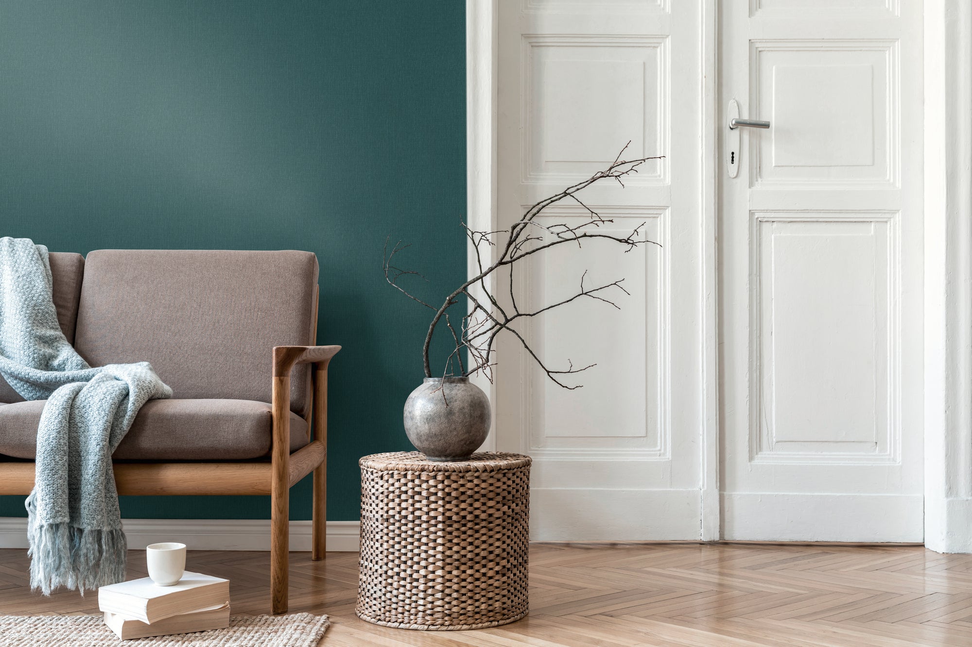 High-quality wallpaper from the Daniel Hechter 7 collection in blue. 