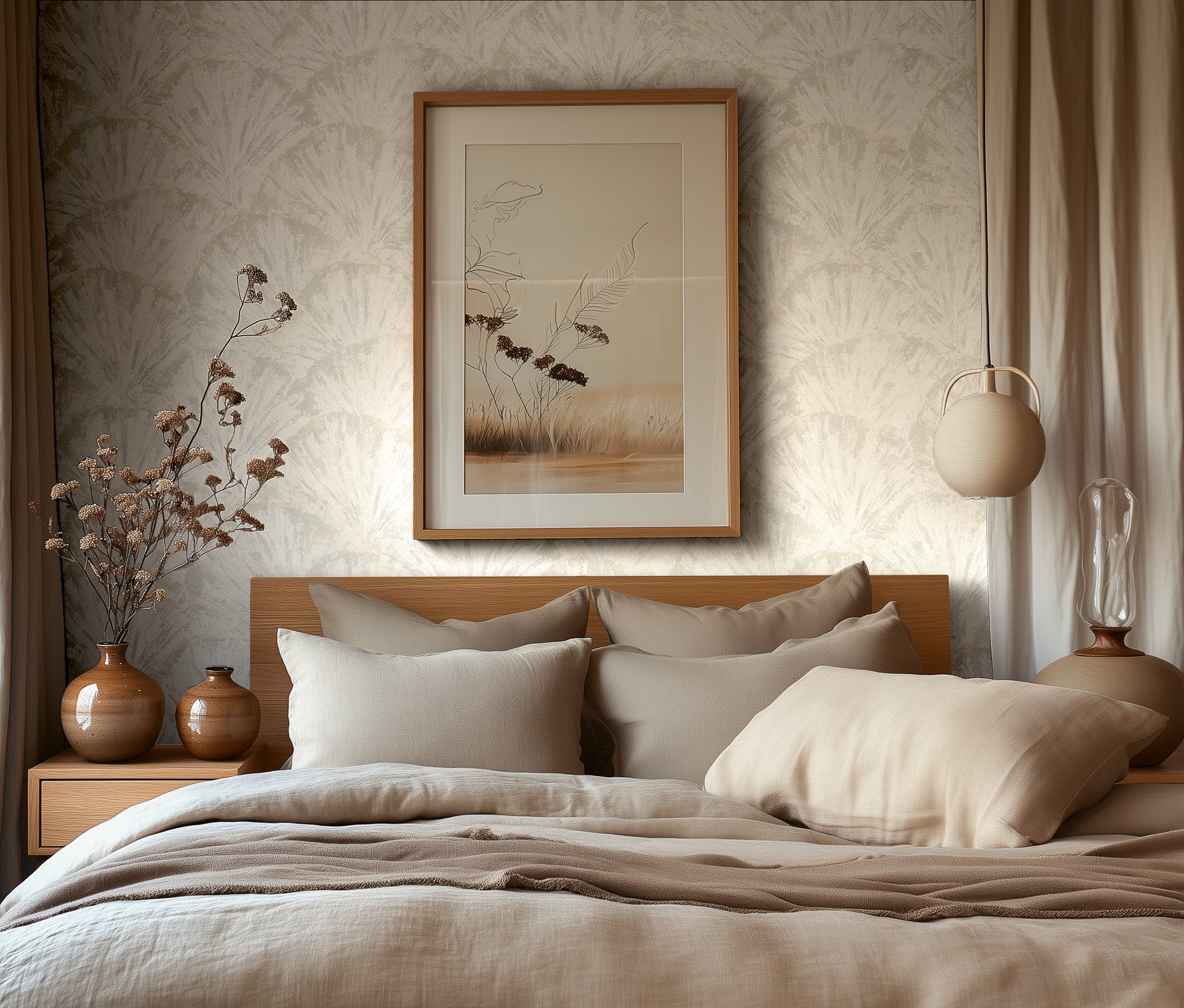 High-quality Non-woven Wallpaper White Graphic