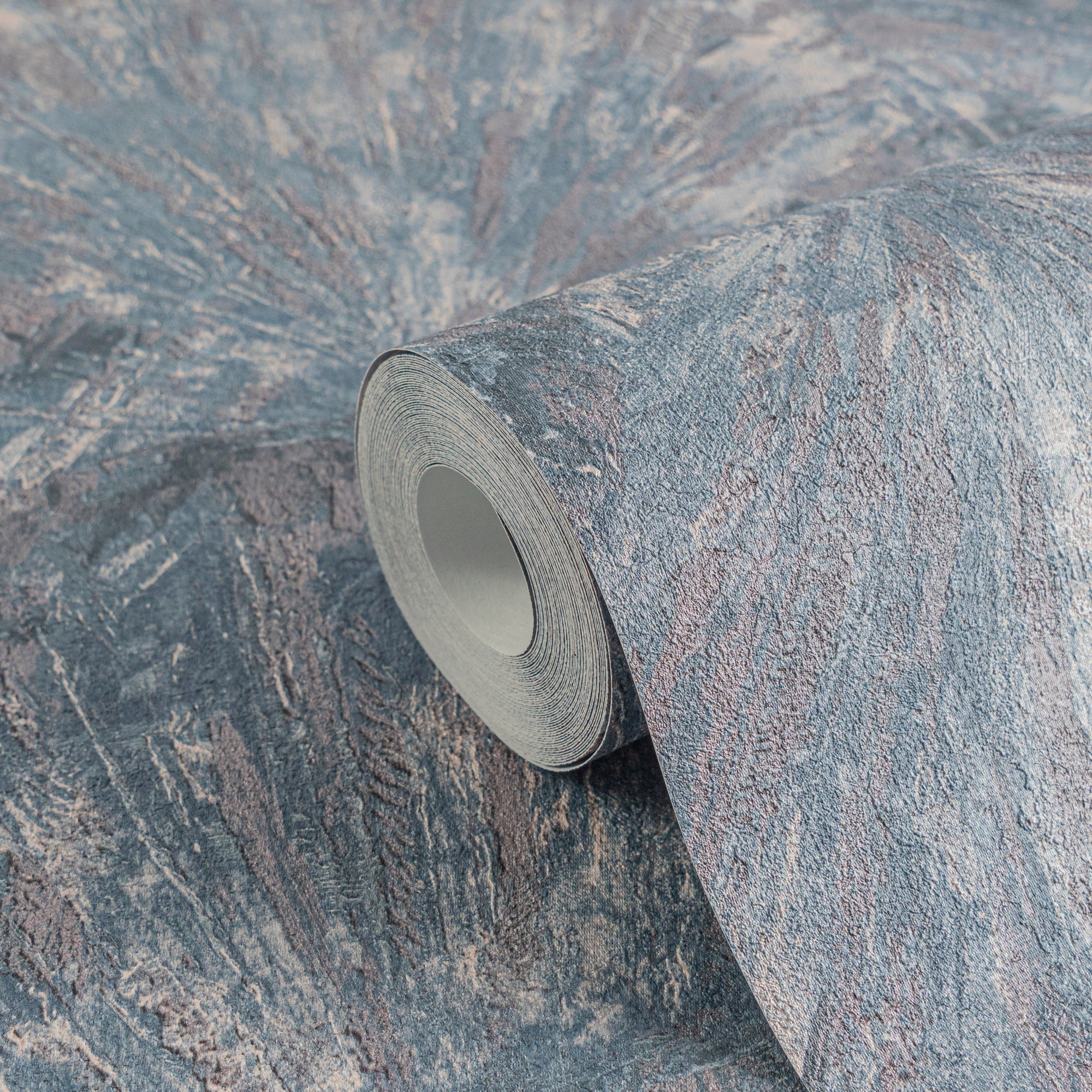 High-Quality Non-Woven Wallpaper Blue Graphic