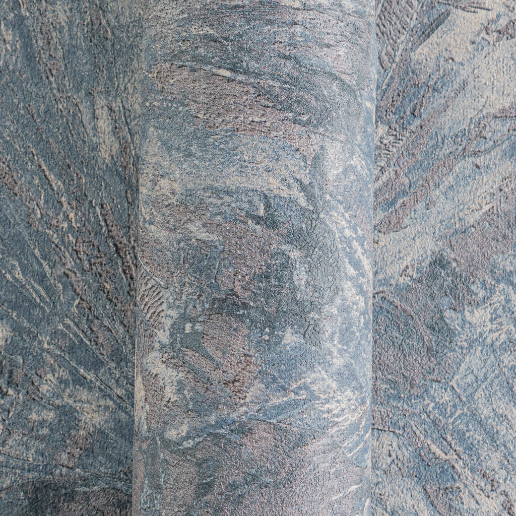High-Quality Non-Woven Wallpaper Blue Graphic