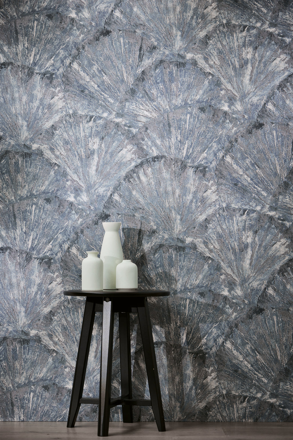 High-Quality Non-Woven Wallpaper Blue Graphic