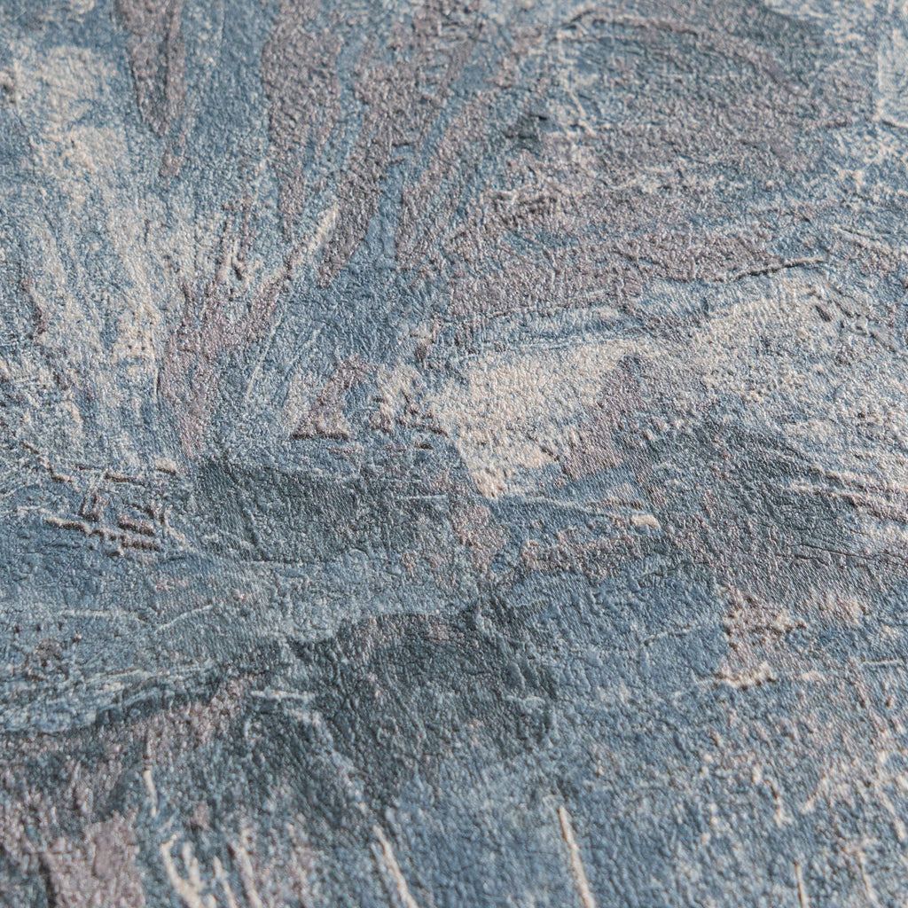 High-Quality Non-Woven Wallpaper Blue Graphic