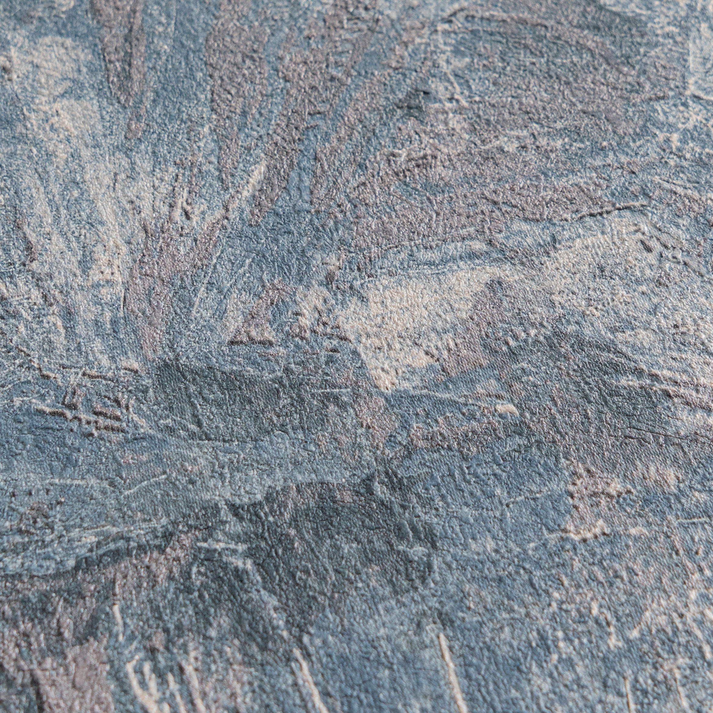 High-Quality Non-Woven Wallpaper Blue Graphic