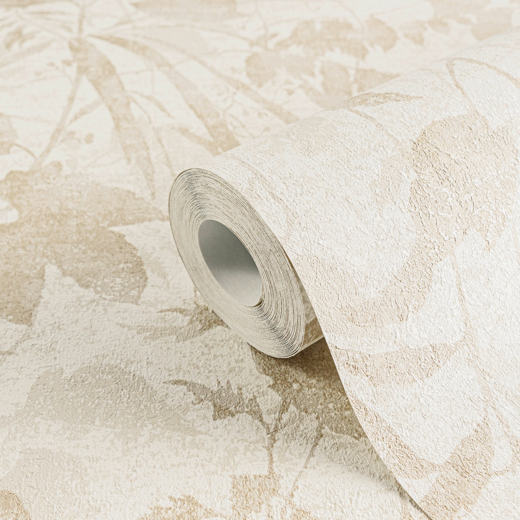 High-Quality Non-Woven Wallpaper Cream Floral