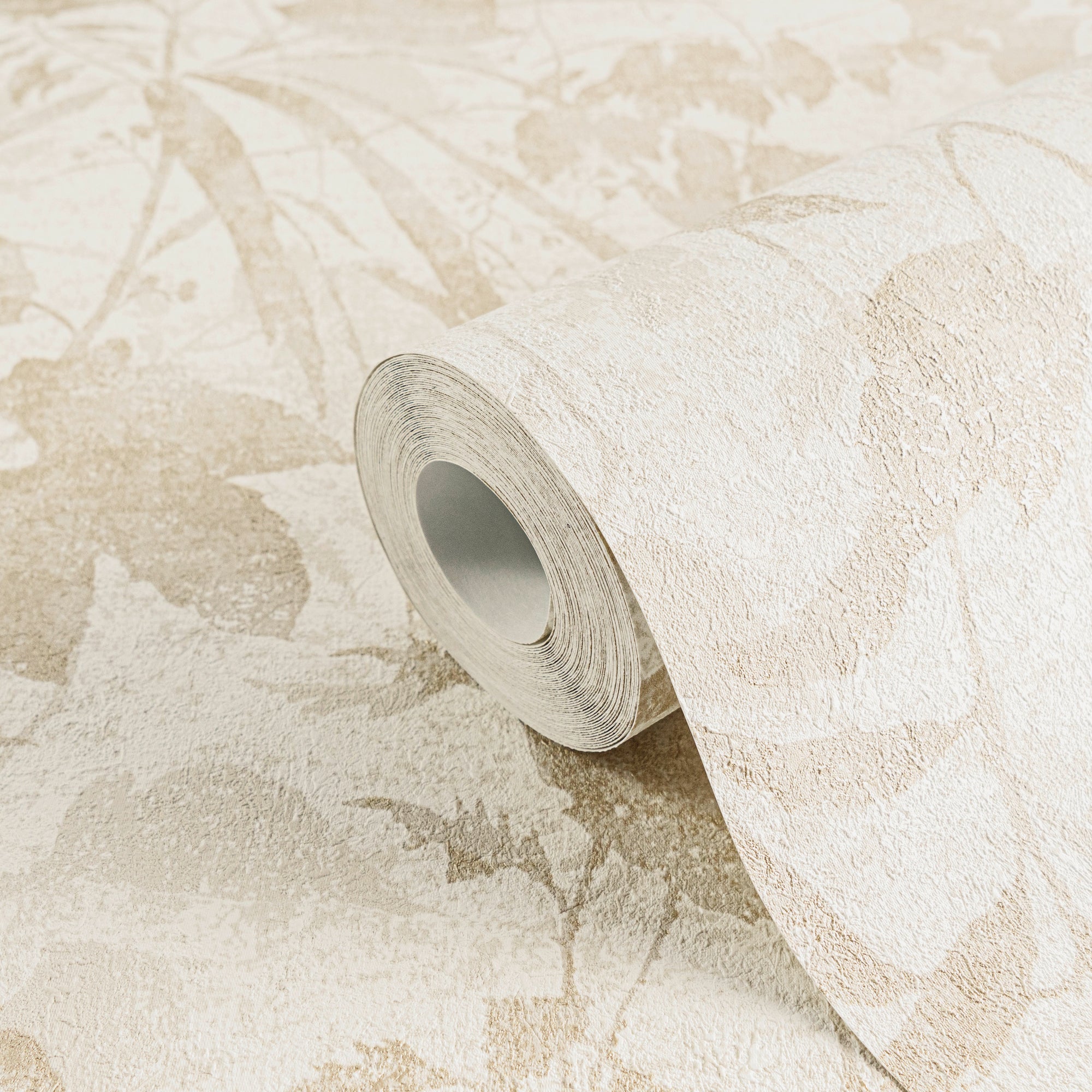 High-Quality Non-Woven Wallpaper Cream Floral