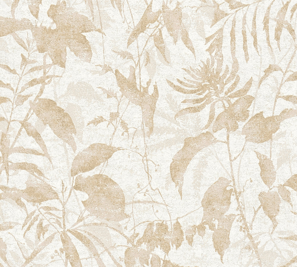 High-Quality Non-Woven Wallpaper Cream Floral