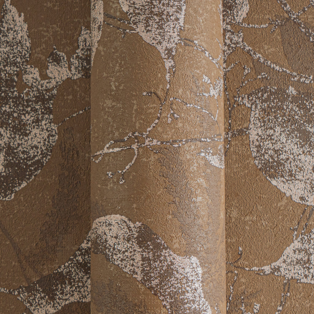 High-Quality Non-Woven Wallpaper Brown Floral