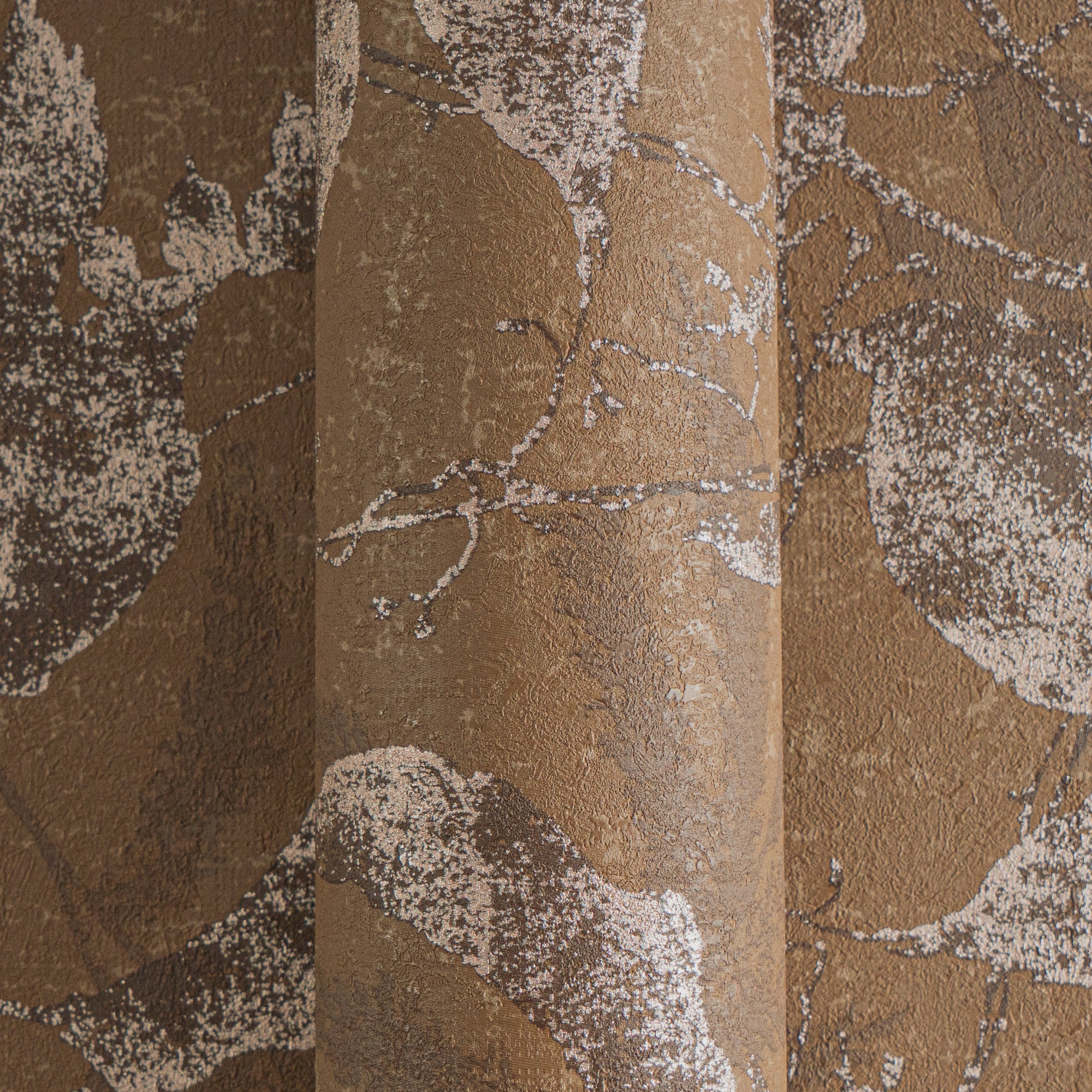 High-Quality Non-Woven Wallpaper Brown Floral