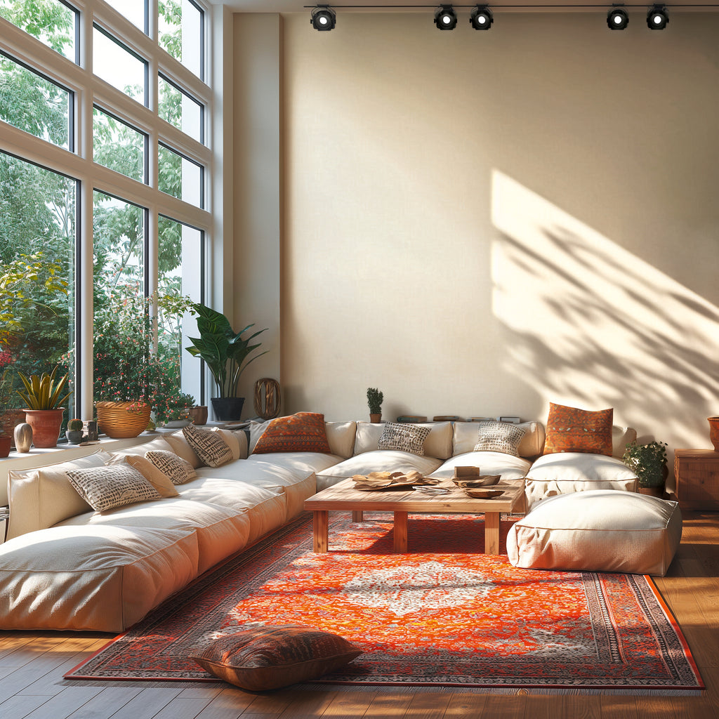 High-Quality Non-Woven Wallpaper Cream Graphic