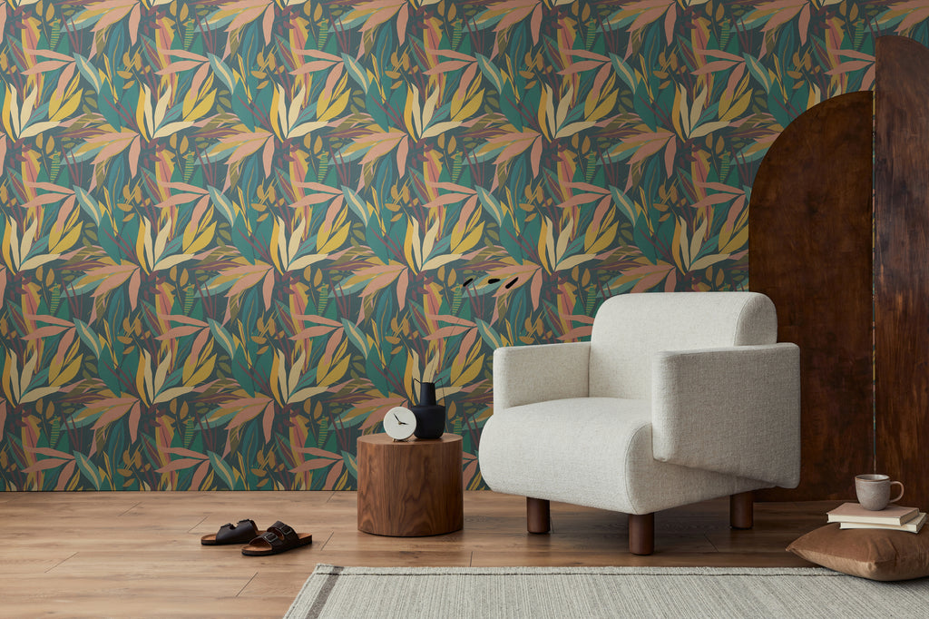 High-quality wallpaper from the Anna D'Andrea collection in blue 