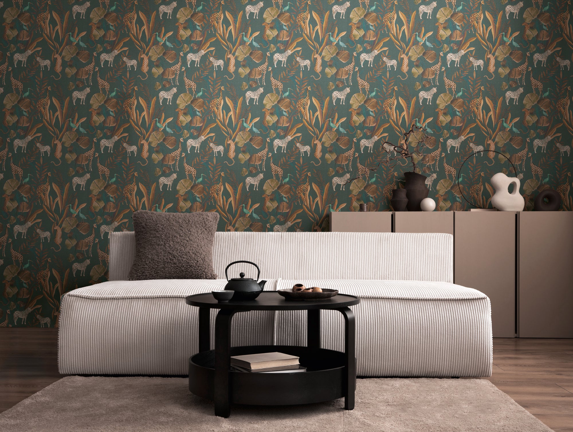 High-quality wallpaper from the Anna D'Andrea collection in blue 