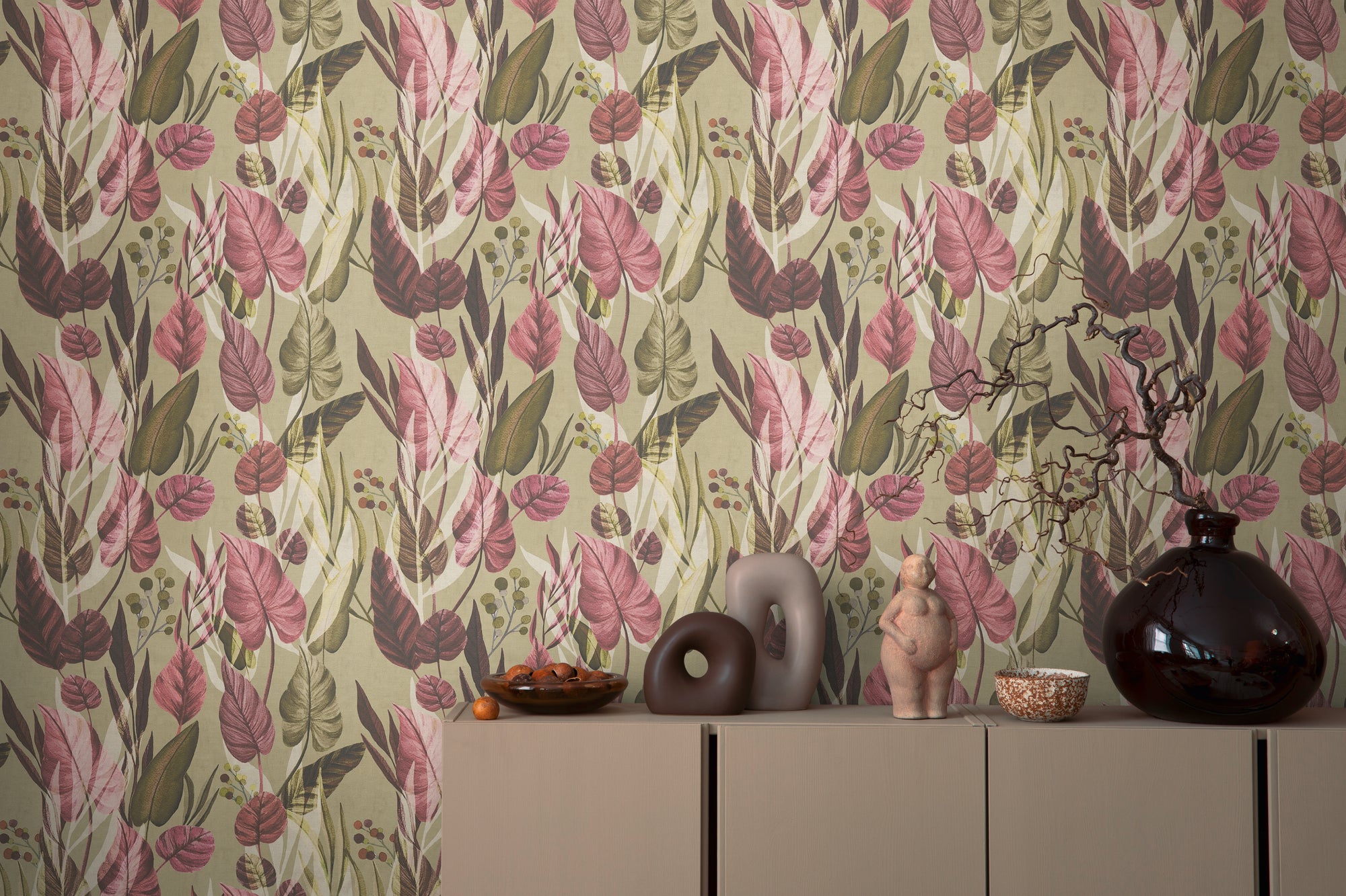 High-quality wallpaper from the Anna D'Andrea collection in green 