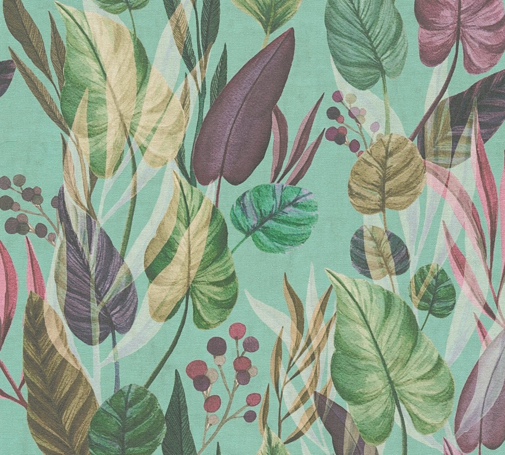 High-quality wallpaper from the Anna D'Andrea collection in blue 