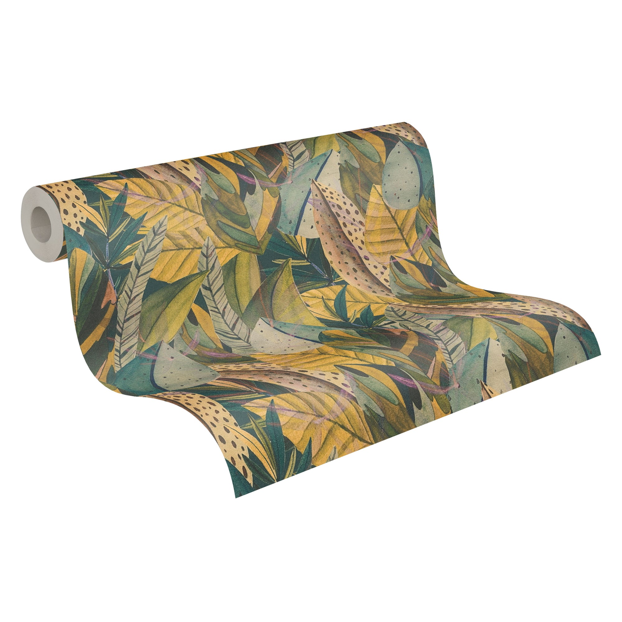 High-quality wallpaper from the Anna D'Andrea collection in yellow 