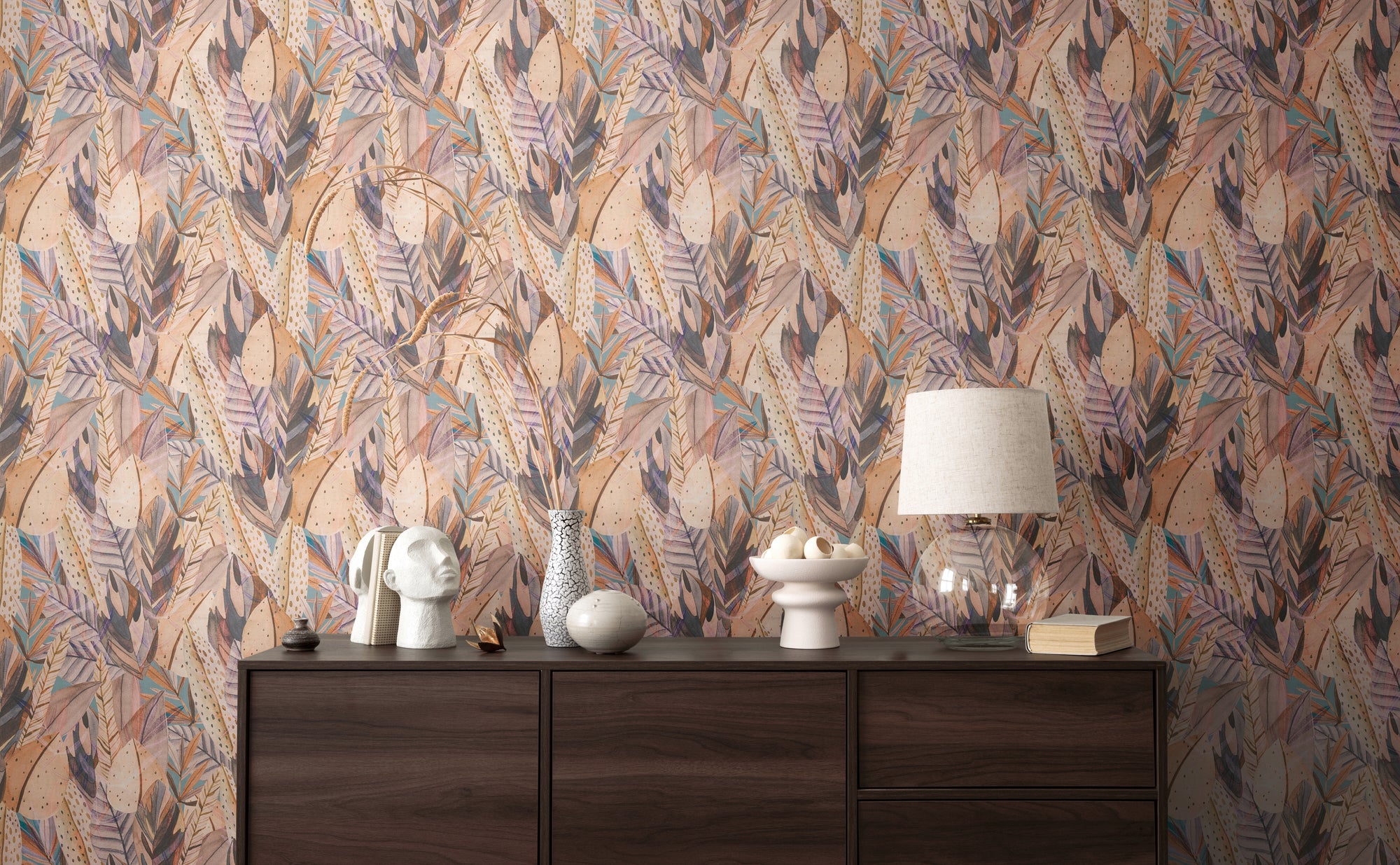 High-quality wallpaper from the Anna D'Andrea collection in brown 