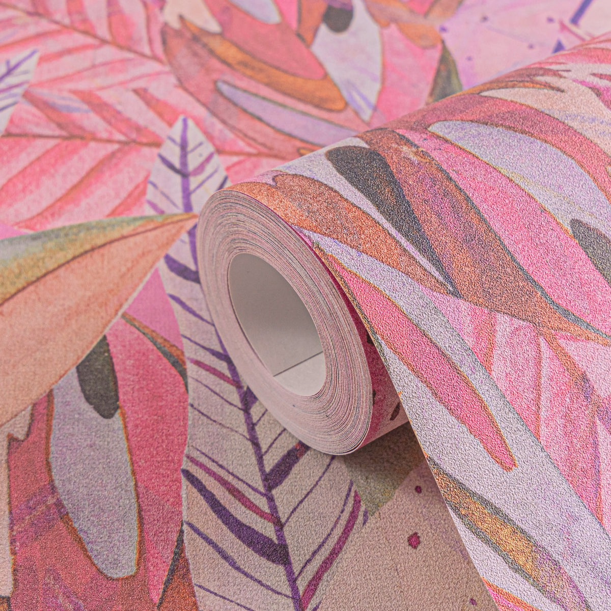 Hochwertige Vliestapete Pink Floral