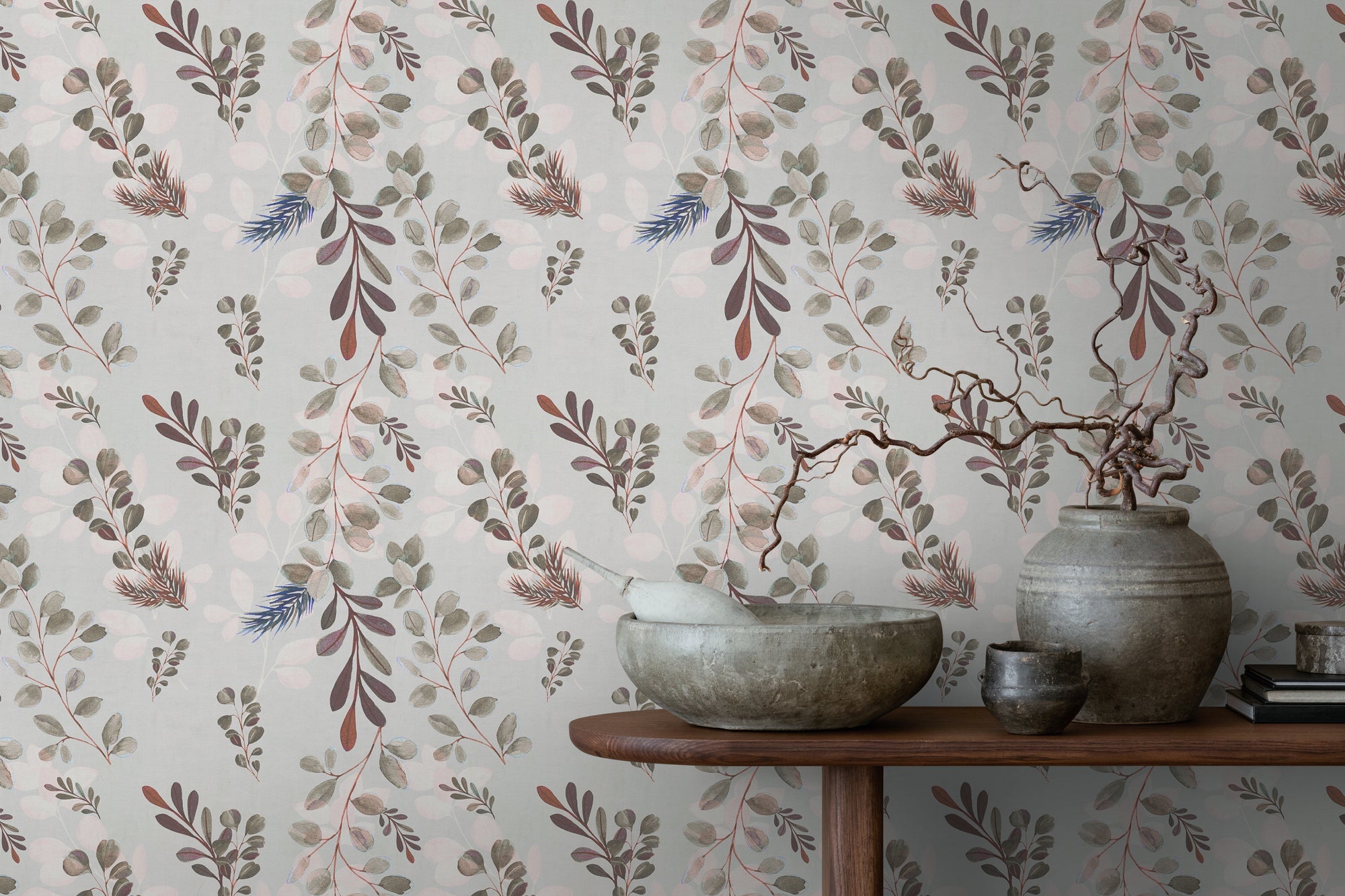 High-quality wallpaper from the Anna D'Andrea collection in grey. 