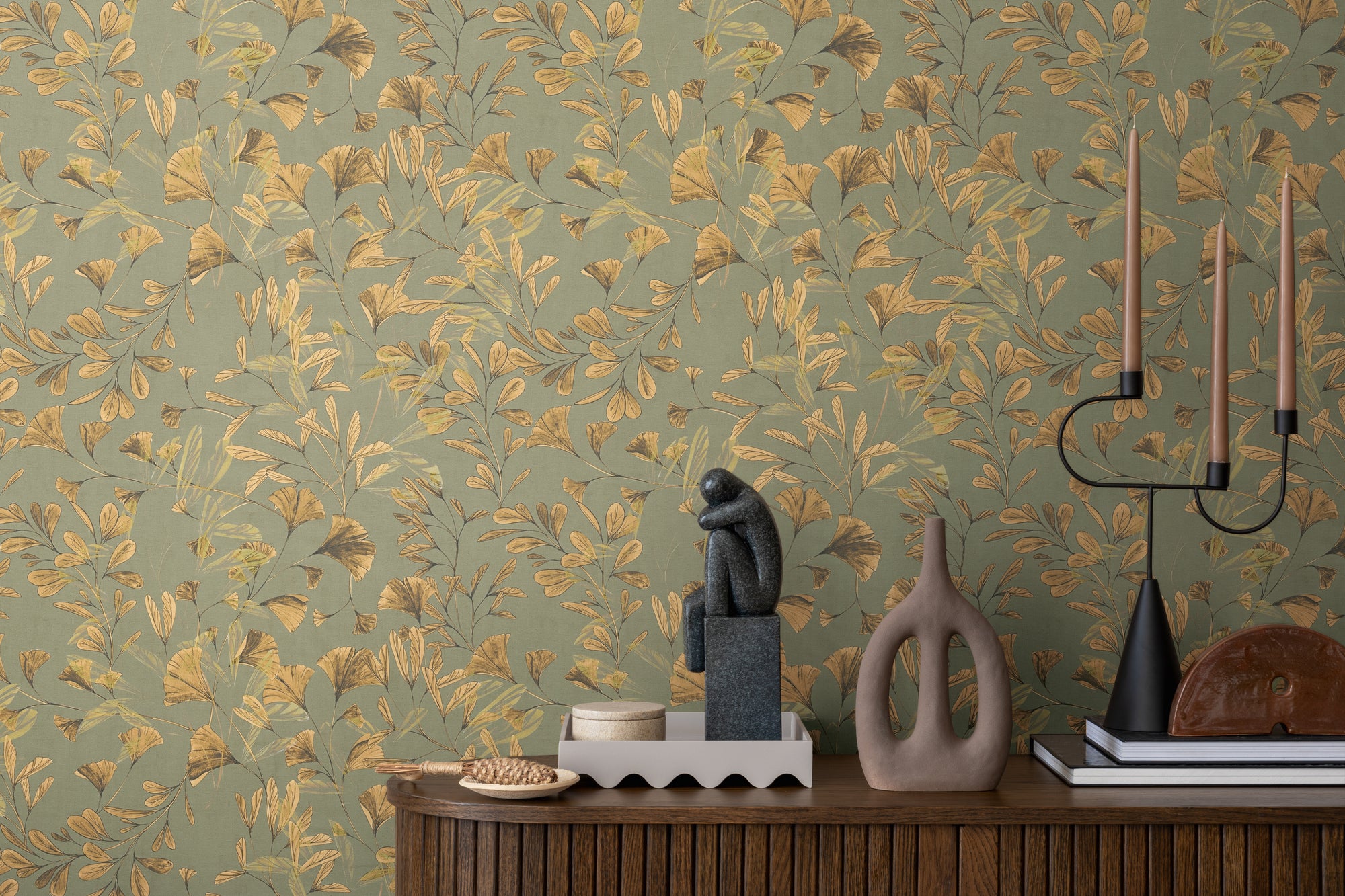 High-quality wallpaper from the Anna D'Andrea collection in brown 