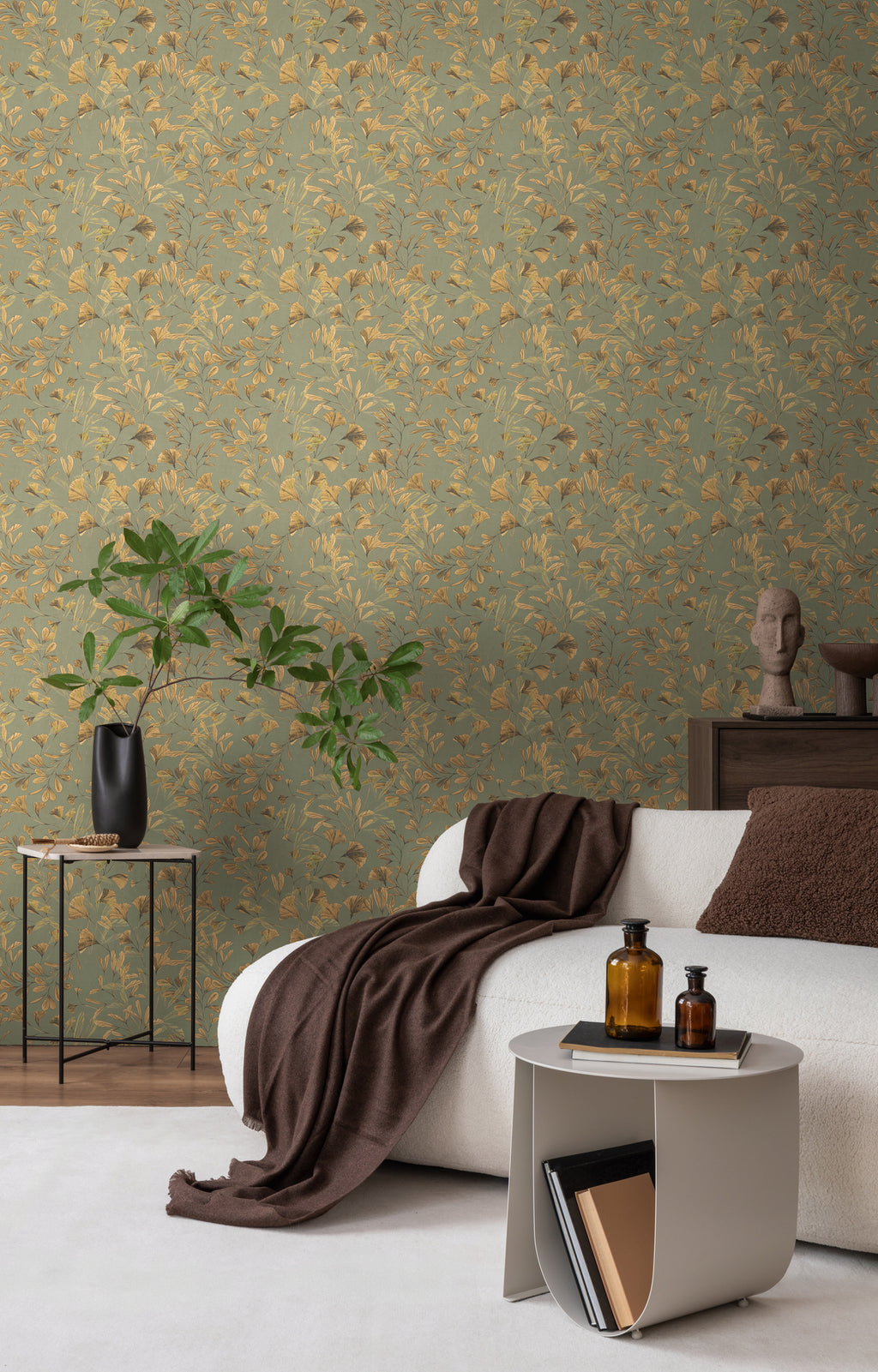 High-quality wallpaper from the Anna D'Andrea collection in brown 
