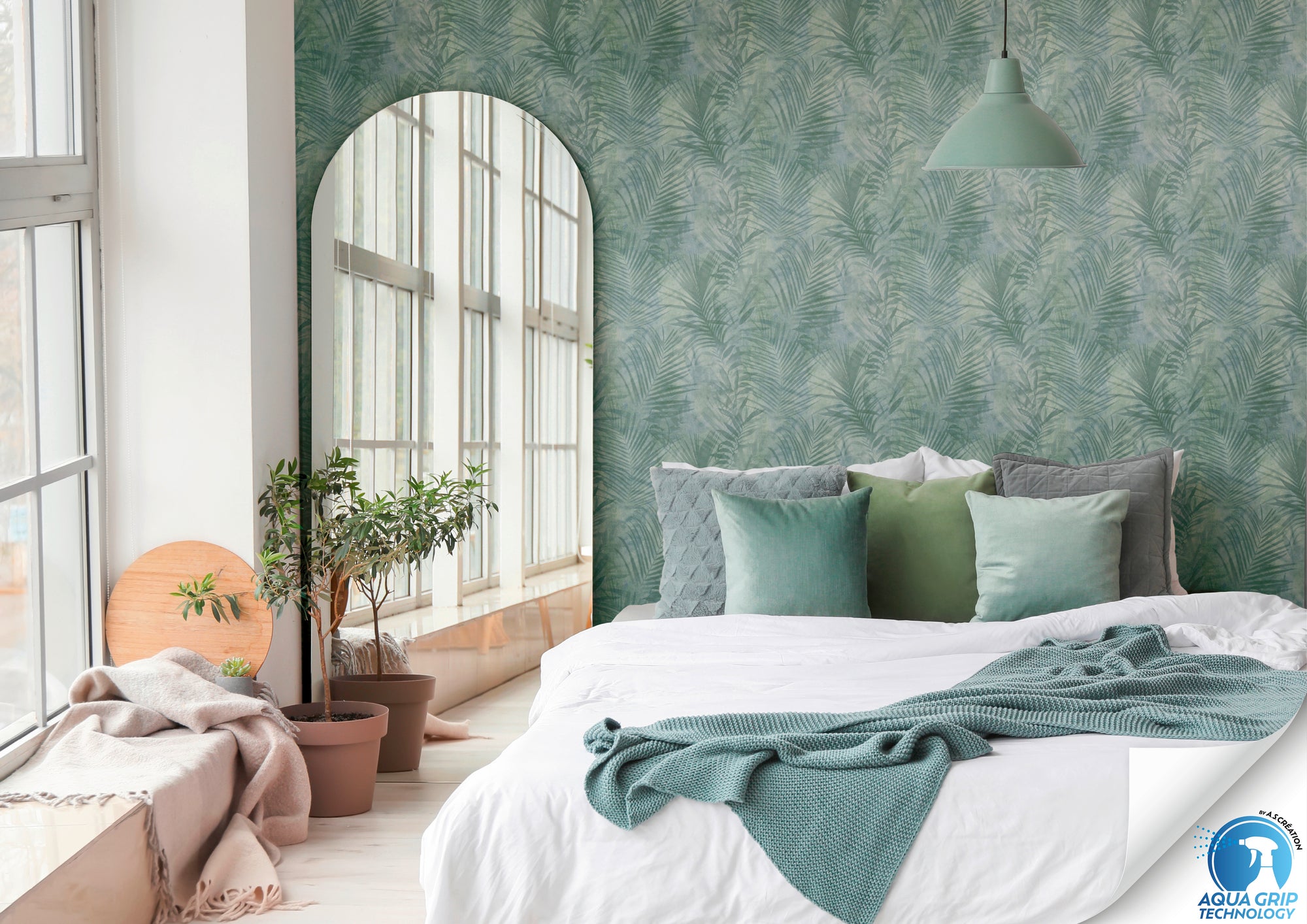 Hochwertige  Tapete aus der Kollektion WOW in Grün