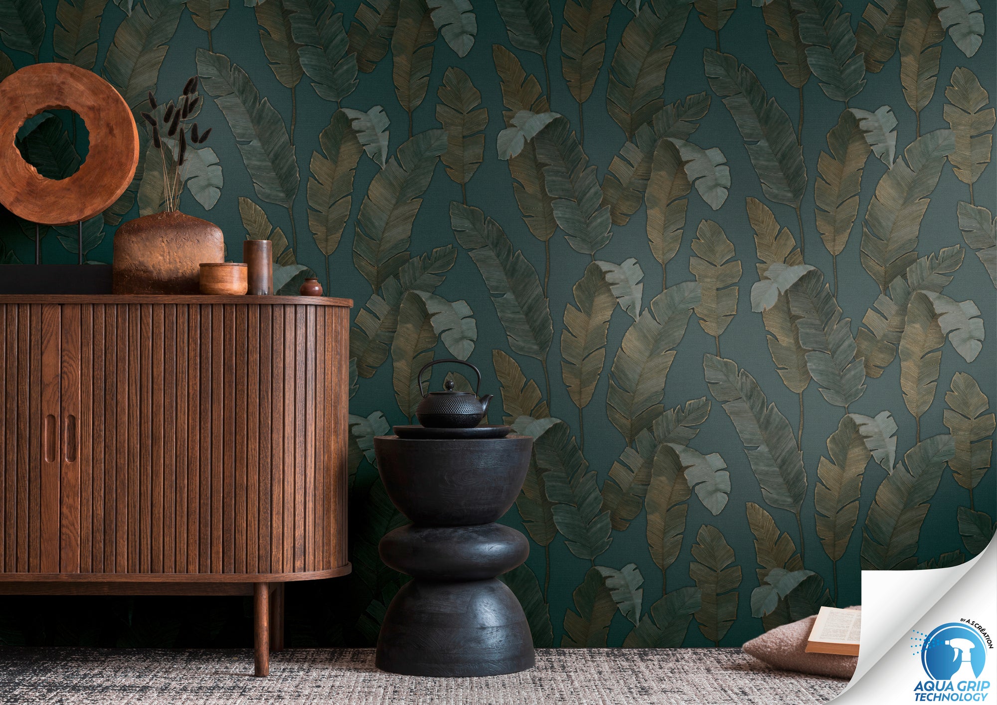 Hochwertige  Tapete aus der Kollektion WOW in Grün