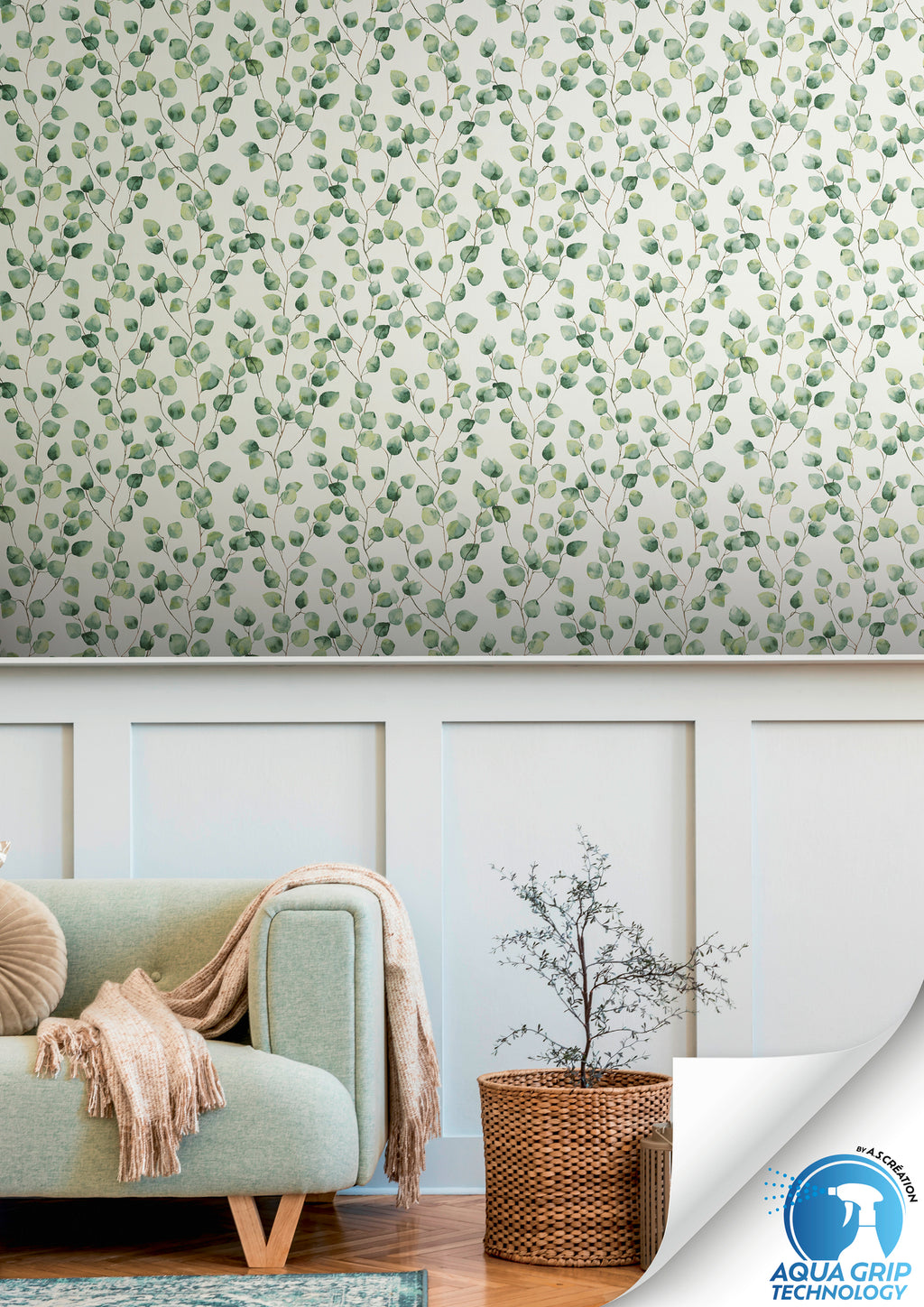 High-quality wallpaper from the WOW collection in white 