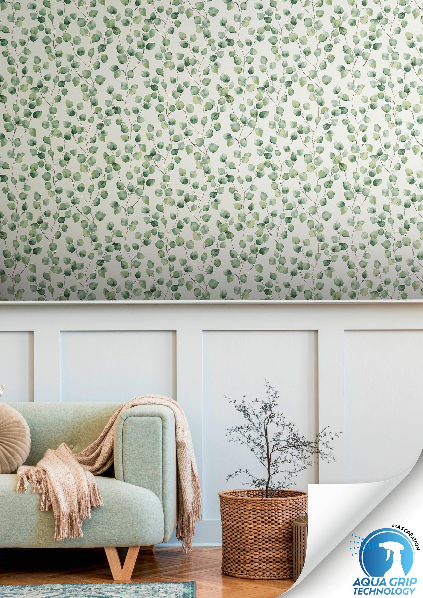 High-quality wallpaper from the WOW collection in white 