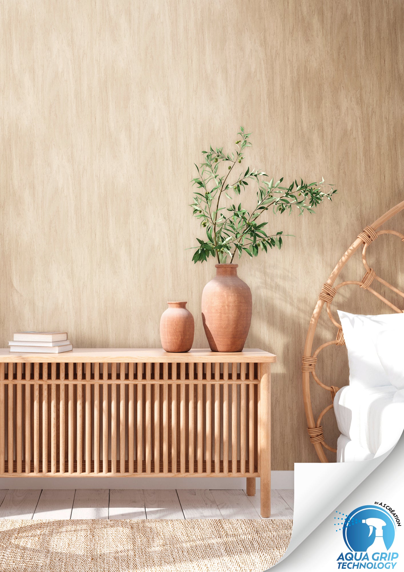 High-quality wallpaper from the WOW collection in brown 