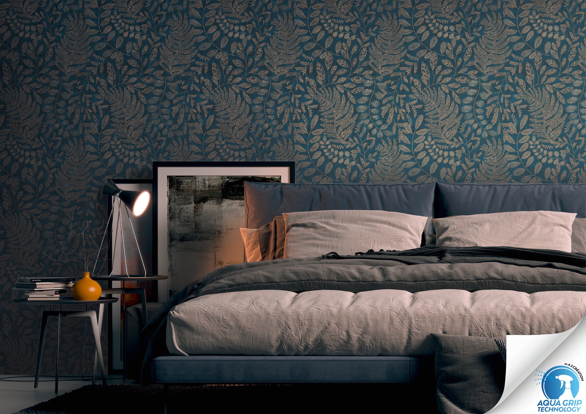 High-quality wallpaper from the WOW collection in blue 