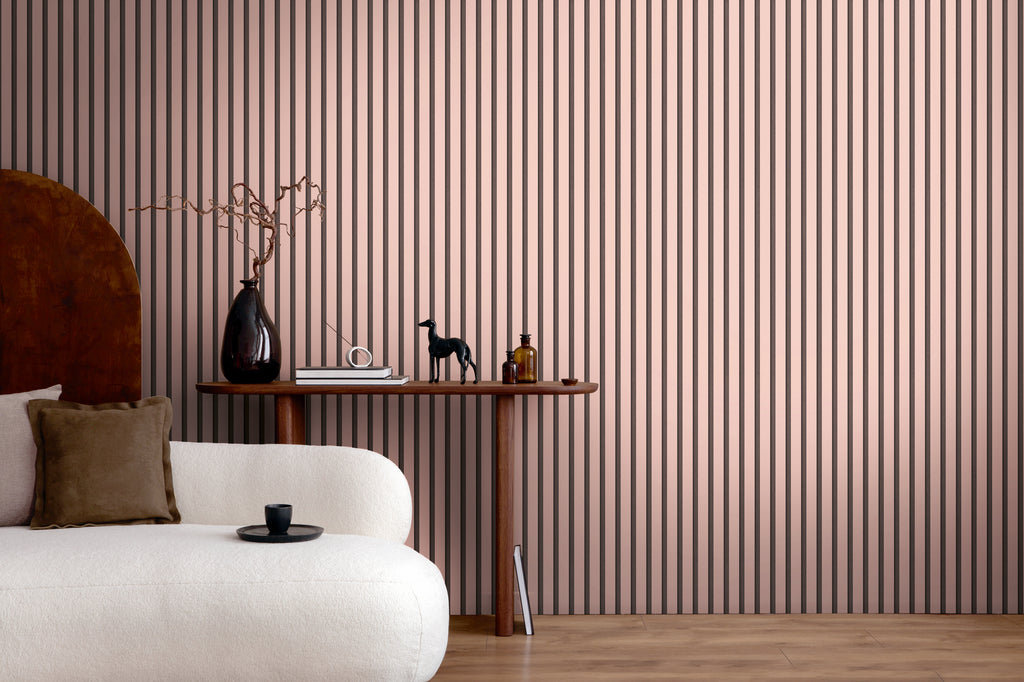 High-quality Non-Woven Wallpaper Pink Building