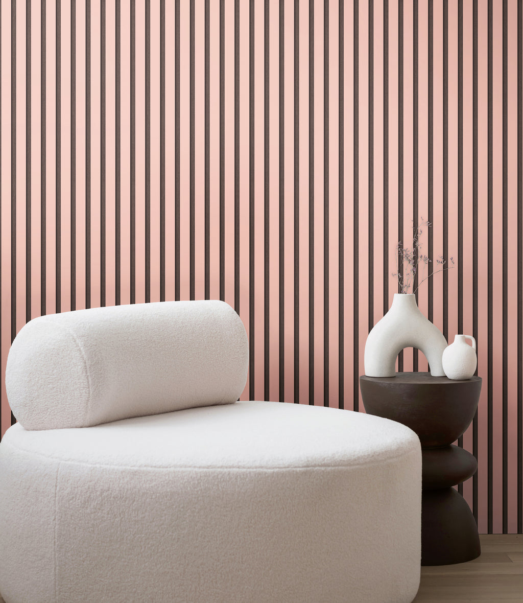 High-quality Non-Woven Wallpaper Pink Building