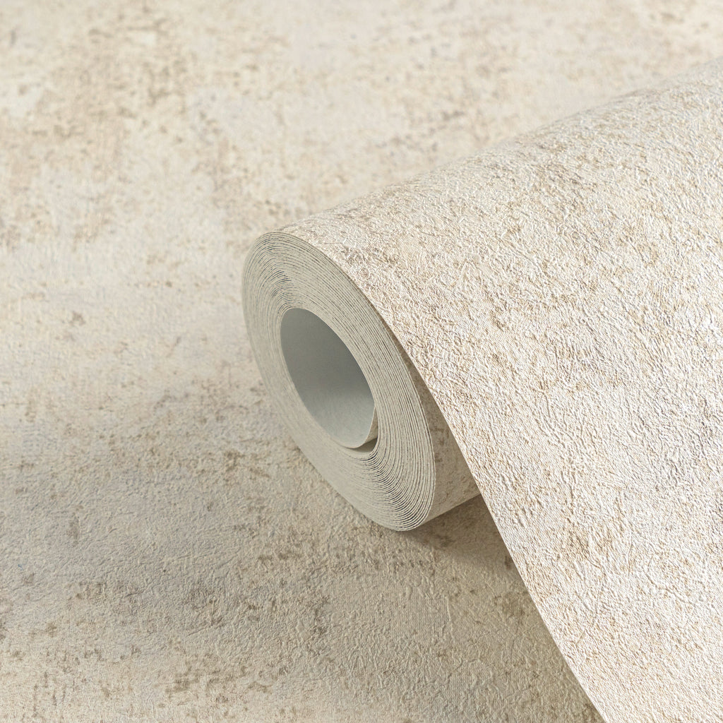 High-quality non-woven wallpaper Beige Structure